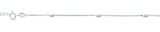 Sterling Silver Polished Bead Anklet