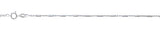 Sterling Silver Diamond Cut 1.7mm Anklet