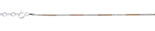 Load image into Gallery viewer, Sterling Silver 1mm Diamond Cut Two Tone Anklet