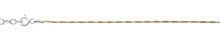 Load image into Gallery viewer, Sterling Silver Diamond Cut Two tone Anklet