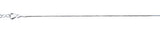 Sterling Silver Diamond Cut 0.8mm Anklet