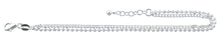 Load image into Gallery viewer, Sterling Silver Polished Double Chain Anklet