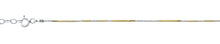 Load image into Gallery viewer, Sterling Silver Diamond Cut And Gold Plated Snake Chain Anklet