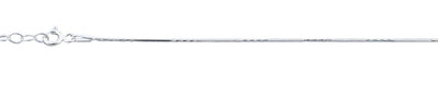 Sterling Silver Diamond Cut 0.6mm Snake Chain Anklet