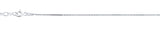 Sterling Silver Diamond Cut 0.6mm Snake Chain Anklet