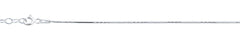 Sterling Silver Diamond Cut 0.6mm Snake Chain Anklet