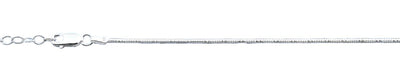 Sterling Silver Diamond Cut Snake Chain Anklet