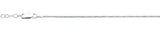 Sterling Silver Diamond Cut Snake Chain Anklet