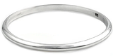 Sterling Silver Polished 4mm Plain Bangle Bracelet
