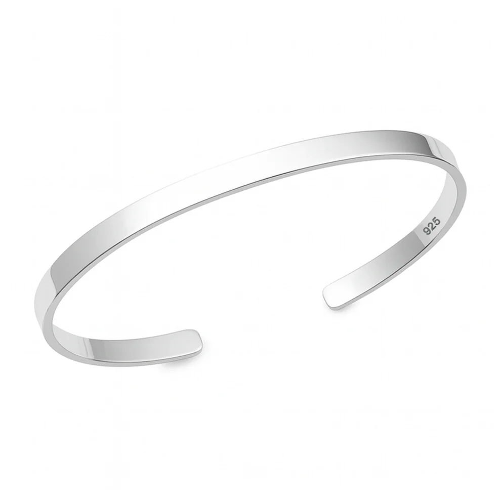 Sterling Silver Polished Cuff Bracelet