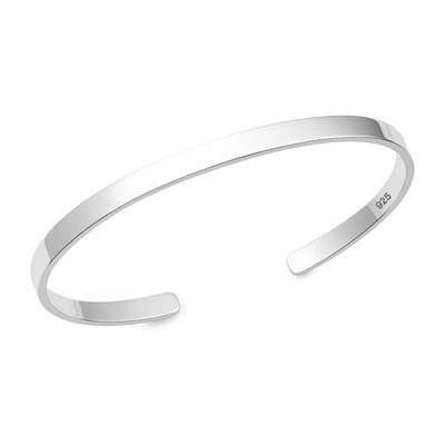 Sterling Silver Polished Cuff Bracelet
