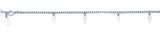 Sterling Silver Rhodium Plated Cross Bracelet