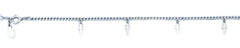 Sterling Silver Rhodium Plated Cross Bracelet