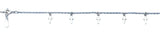 Sterling Silver Rhodium Plated Crosses Bracelet