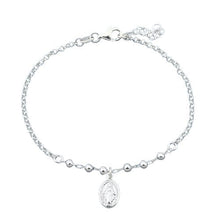 Load image into Gallery viewer, Sterling Silver Lady Of Guadalupe Rosary Bracelet