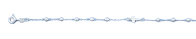 Load image into Gallery viewer, Sterling Silver Italian Cross Bracelet-length- 6.5+1 inches,Thickness- 2.8 mm