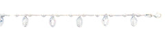 Sterling Silver Polished Virgin Mary And Cross Bracelet