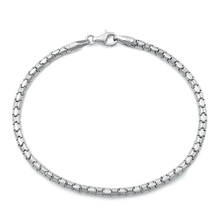Load image into Gallery viewer, Italian Sterling Silver Rhodium Plated Bracelet