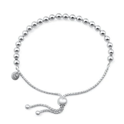 Sterling Silver Anti Tarnish 400 Bead Bracelet