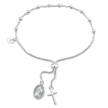 Load image into Gallery viewer, Sterling Silver Anti Tarnish 040 Rosary Bracelet