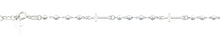 Load image into Gallery viewer, Sterling Silver Polished Cross Bead Bracelet