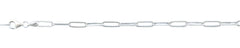 Sterling Silver Polished Staple Bracelet