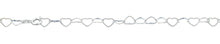 Load image into Gallery viewer, Sterling Silver Polished 6.2mm Hearts Bracelet