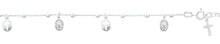 Load image into Gallery viewer, Sterling Silver Polished Mary Miraculous And Crosses Bracelet