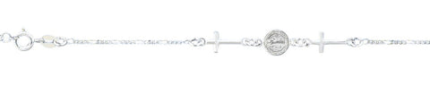 Italian Sterling Silver Saint Benedict Bracelet