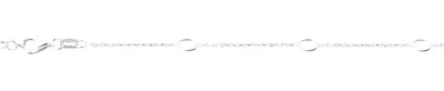 Sterling Silver Polished Oval Bracelet