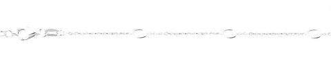 Sterling Silver Polished Oval Bracelet