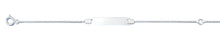 Load image into Gallery viewer, Sterling Silver Polished 0.9mm Childrens ID Bracelet