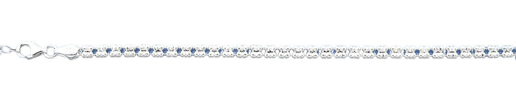 Sterling Silver Diamond Cut Bracelet