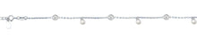 Load image into Gallery viewer, Sterling Silver Polished Clear CZ And Pearl Bracelet