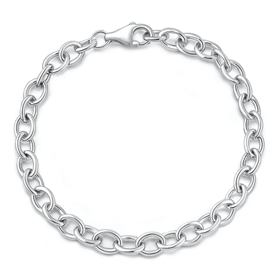 Sterling Silver Polished Chain Link Bracelet