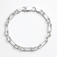 Load image into Gallery viewer, Sterling Silver Polished Thick Link Bracelet