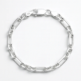 Sterling Silver Polished Thick Link Bracelet