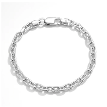 Load image into Gallery viewer, Sterling Silver Polished Anchor Bracelet