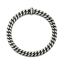 Load image into Gallery viewer, Sterling Silver Gunmetal Curb Chain Bracelet