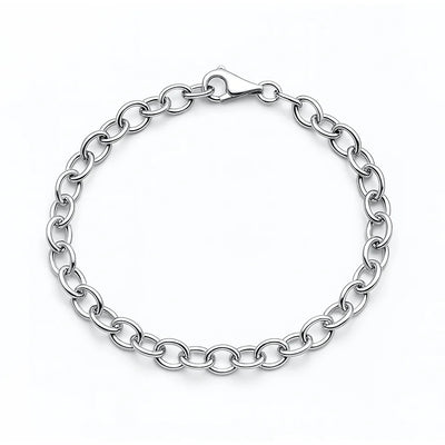 Sterling Silver Polished Link Bracelet