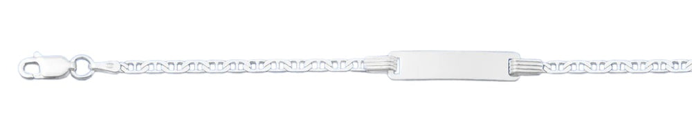 Sterling Silver Polished 2.3mm Childrens ID Bracelet