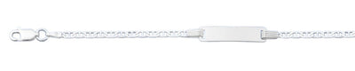 Sterling Silver Polished 2.3mm Childrens ID Bracelet