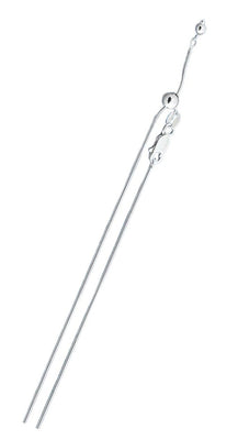 Sterling Silver Adjustable Snake 015 Chain