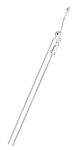 Sterling Silver Adjustable Snake 015 Chain
