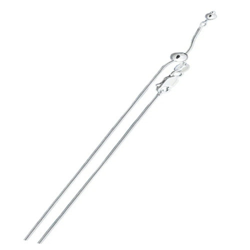 Sterling Silver Adjustable Snake 015 Chain