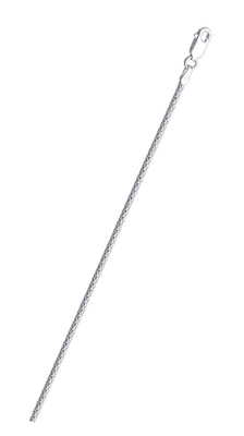 Italian Sterling Silver Anti-Tarnish Popcorn Chain
