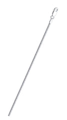 Italian Sterling Silver Anti-Tarnish Popcorn Chain