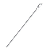 Italian Sterling Silver Anti-Tarnish Popcorn Chain