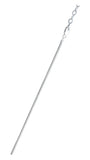 Sterling Silver Snake 020 Chain With Extension