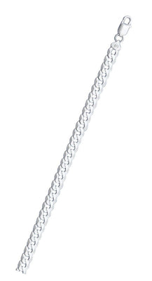 Italian Sterling Silver Flat Curb 100-4.7mm Chain